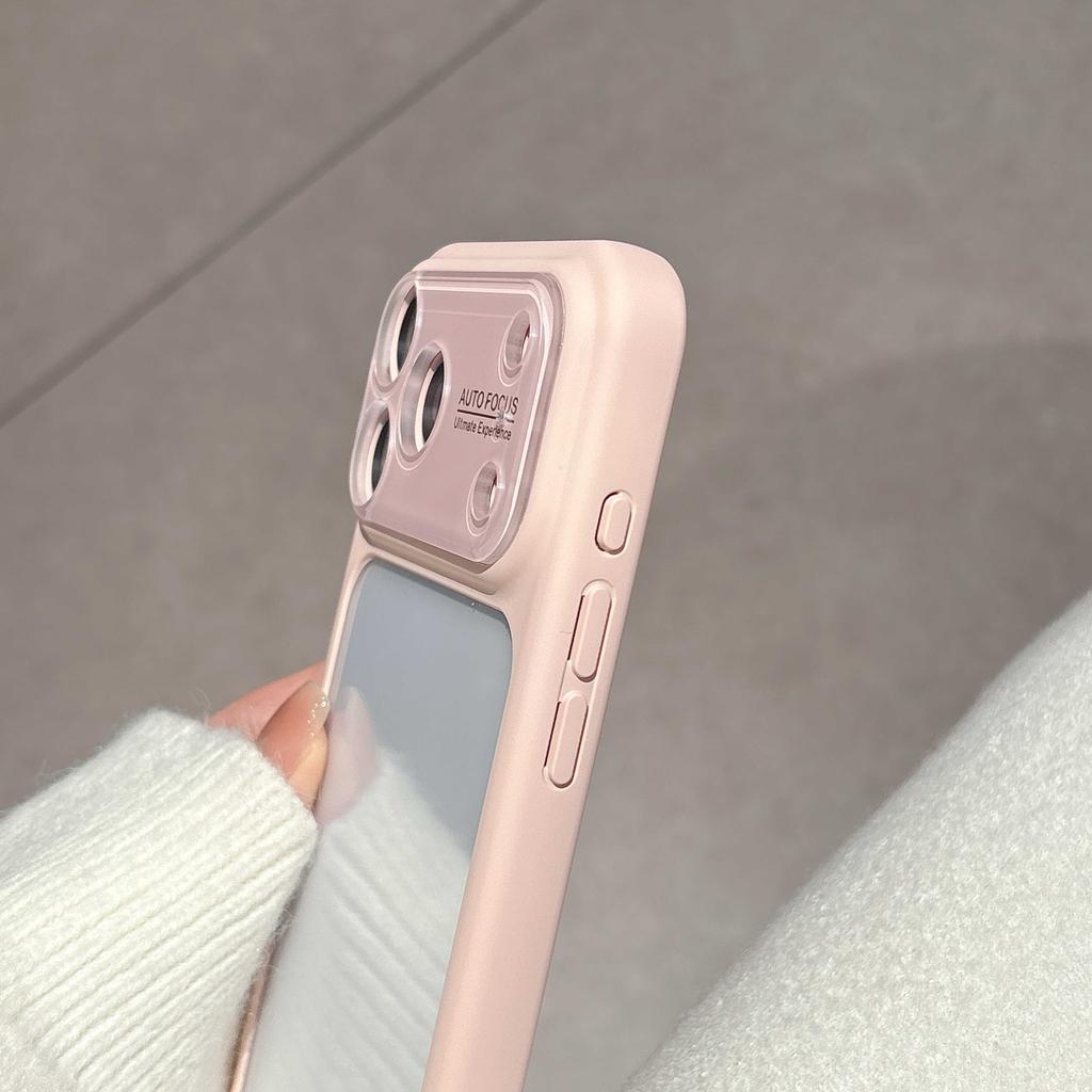 New Candy Color Clear Large Window Case for For Iphone 17 16 1 Pro Max Camera Protection Shockproof Transparent Acrylic Hard Cover