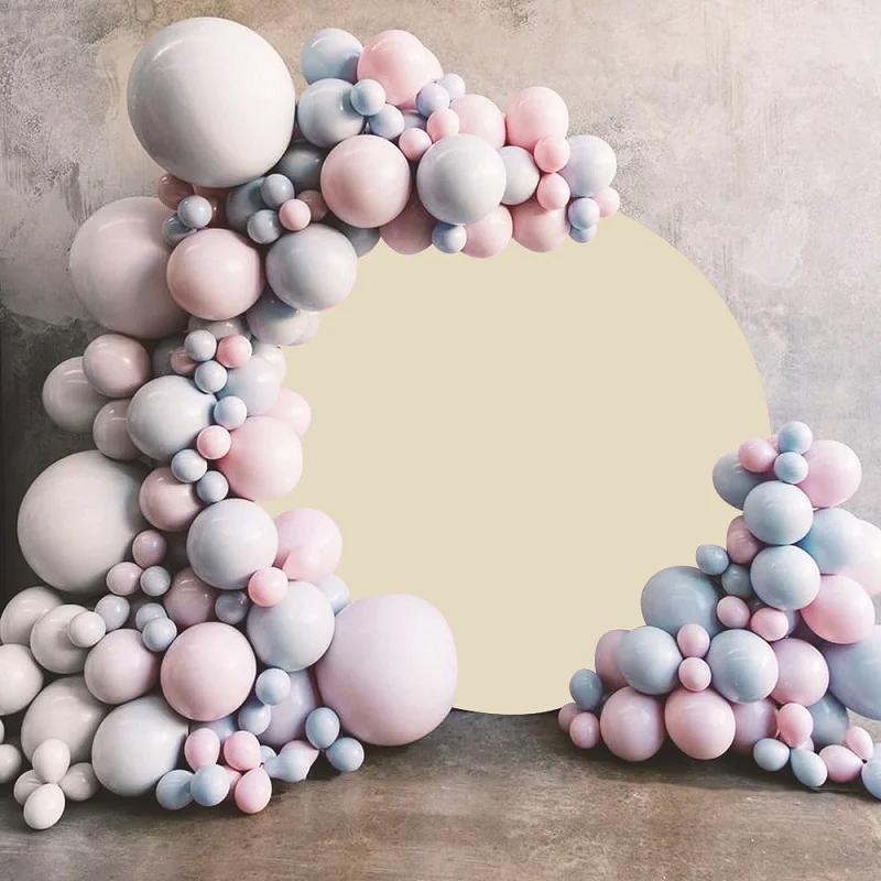 Double-Sided Cover For Round Balloon Arch Photo Wall 200 Cm Champagne