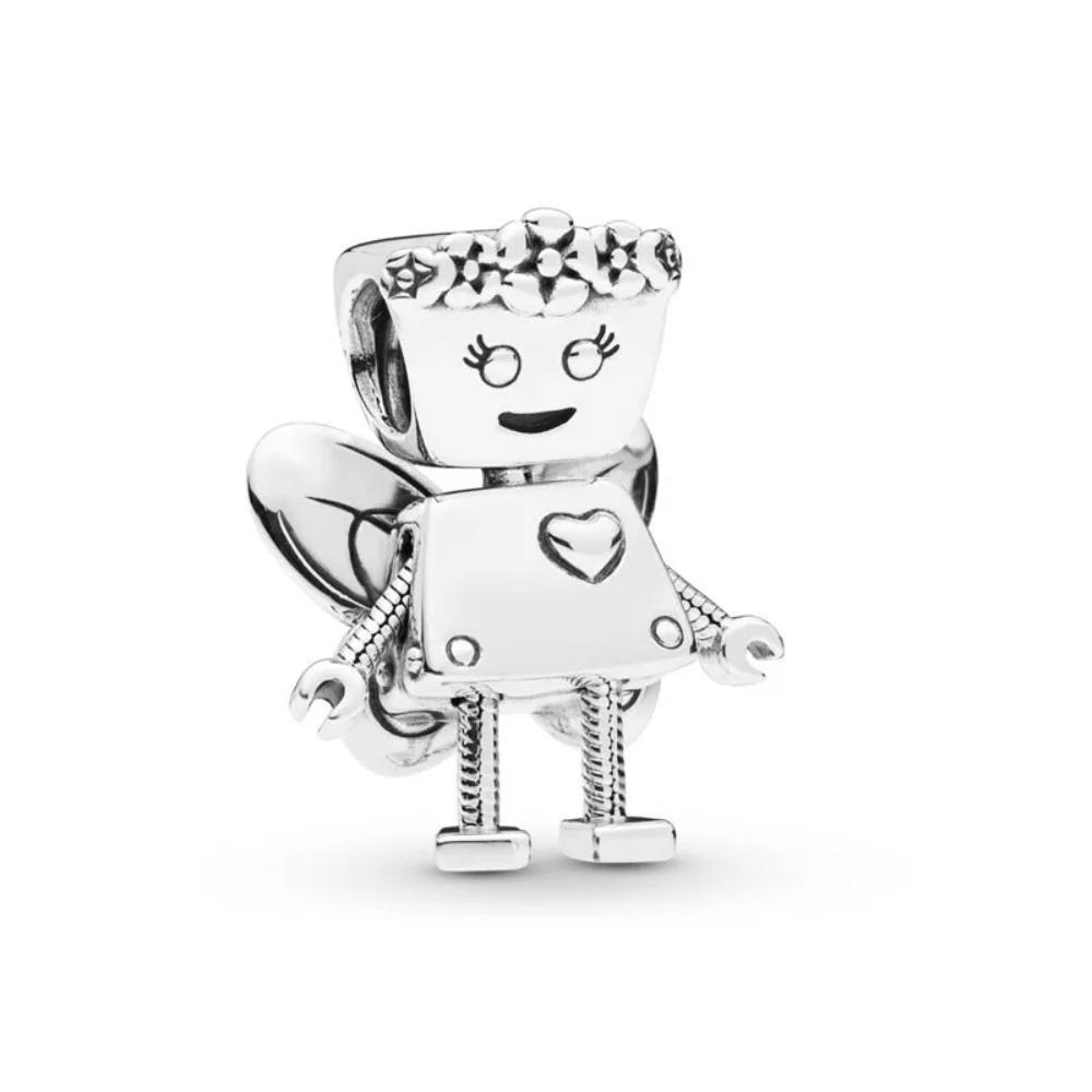 925 Silver Dog Cat Angel Bee Dance Shoe Bead Pendant For European Bracelet DIY Exquisite Jewelry Making