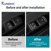 For Opel Corsa D 2007 2008 2009 2010 2011 2012 2013 2014 LHD RHD Real Soft Carbon Fiber Car Window Lift Button Frame Sticker
