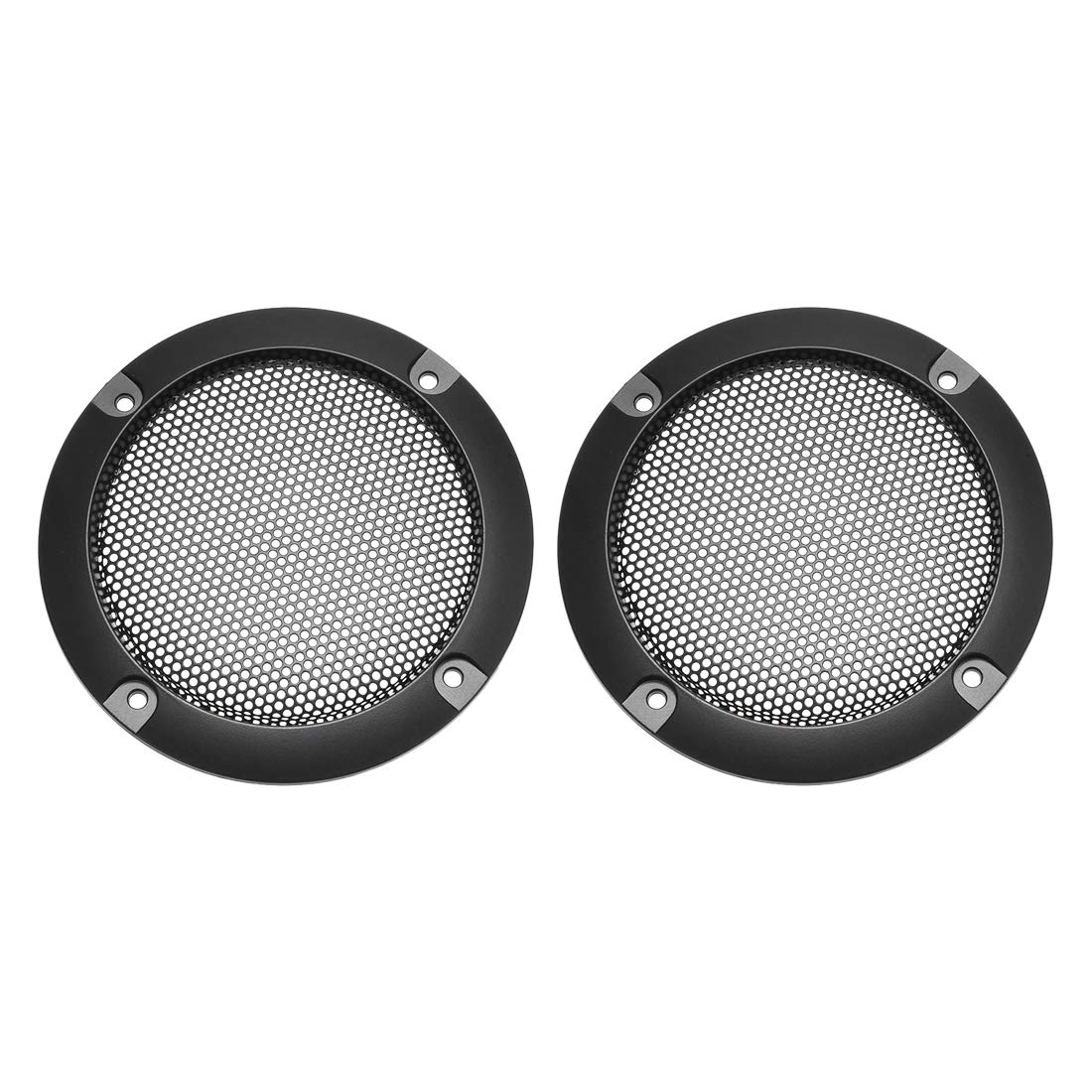 

uxcell Speaker Grille Cover Outer Diameter 66mm Mesh Decoration Circle Subwoofer Guard Protector Black Pack of 2