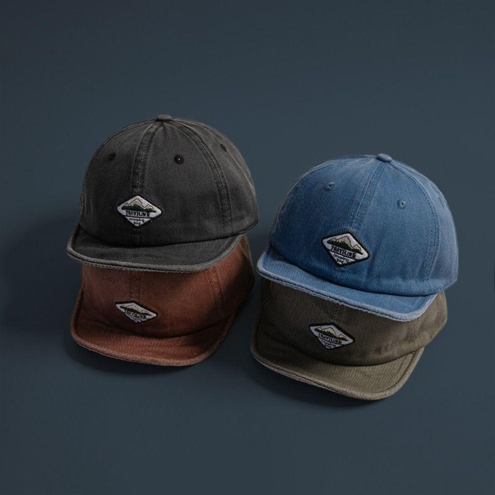 Big Head Circumference Short-Brimmed Hat Breathable Sunscreen Hat New Peaked Cap