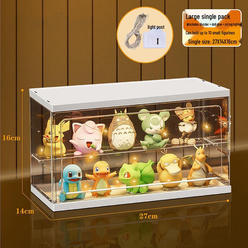 

miflame Blind Box Display Case with LED Light Strip