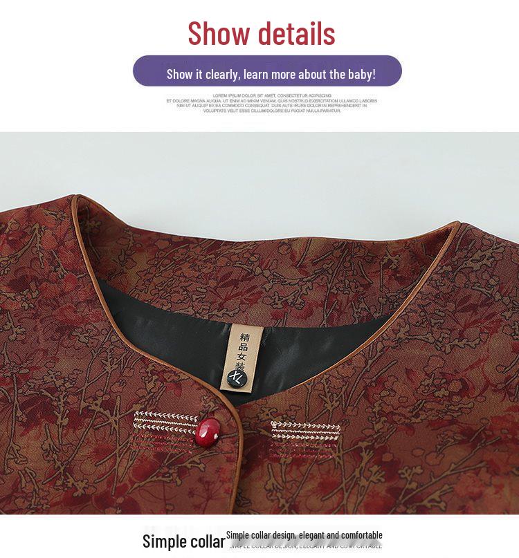 Grandma's Spring Fashion Vest: Stylish Chinese Waistcoat for Middle-Aged & Elderly Women, Perfect Autumn Wear for 60+