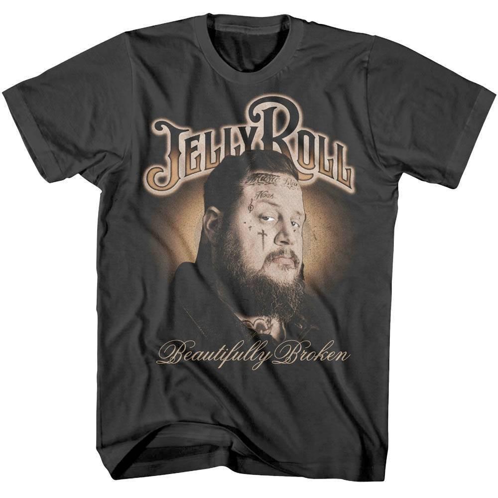 Jelly Roll Beautifully Broken Faded Men T Shirt S