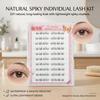 No Glue Natural False Eyelashes Upper Lower Universal HD Camera Ready Black Fiber Lashes