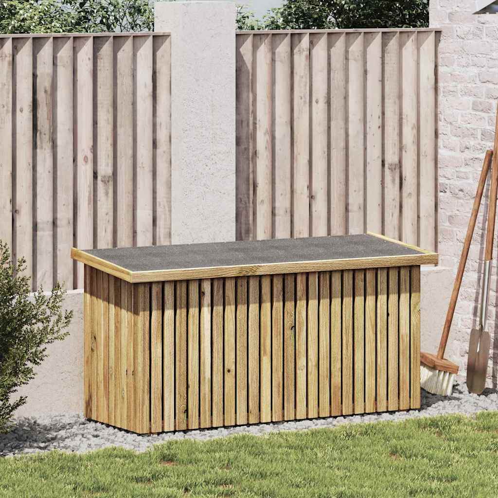 Gartenaufbewahrungsbox mit Stauraum Natur 119 x 44 x 58,5 cm