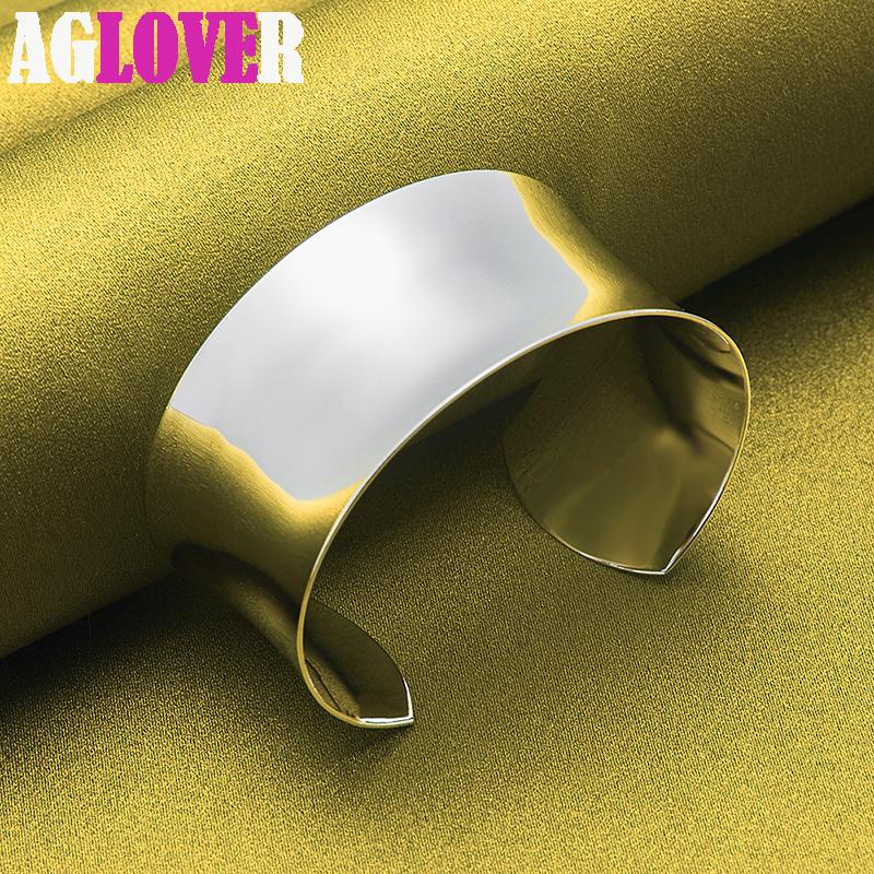 Dámské náramky s jemným otevřeným náramkem 925 Sterling Silver