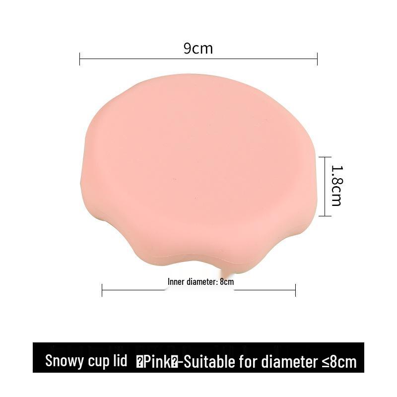 Silicone Mug Lid: Universal Dustproof, Leakproof, Anti-Scald, Heat Insulation Coaster.