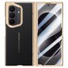 For Samsung Galaxy Z Fold 8 Case Luxury PU Leather Lens Stand Protect Cover For Z Fold 8 Ultra All-inclusive Spring Hinged Shell