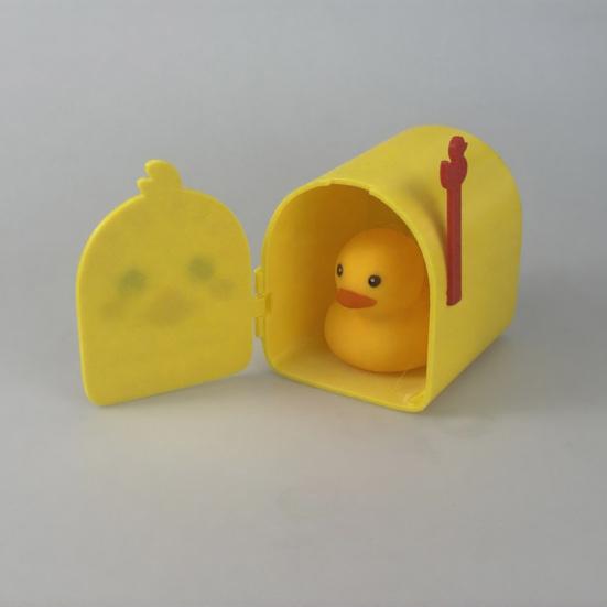 3D Printed Cruising Duck Mailbox Magnetic Wall Mounted Mini Mailbox for Cruise Ship Cabin Door Decoration Interactive Toy for Duck Hunting Game