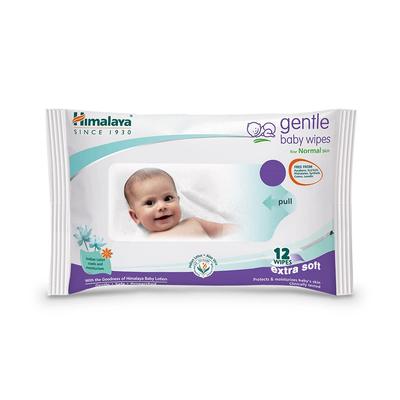 Gentle Baby Wipes 12 Sheets Soft Moisturizing Baby Skin Cleansing Sensitive Care