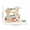 Car Slide Ramp MultiLayer Inertia Glide Set Educational Wooden Track for Young Children,