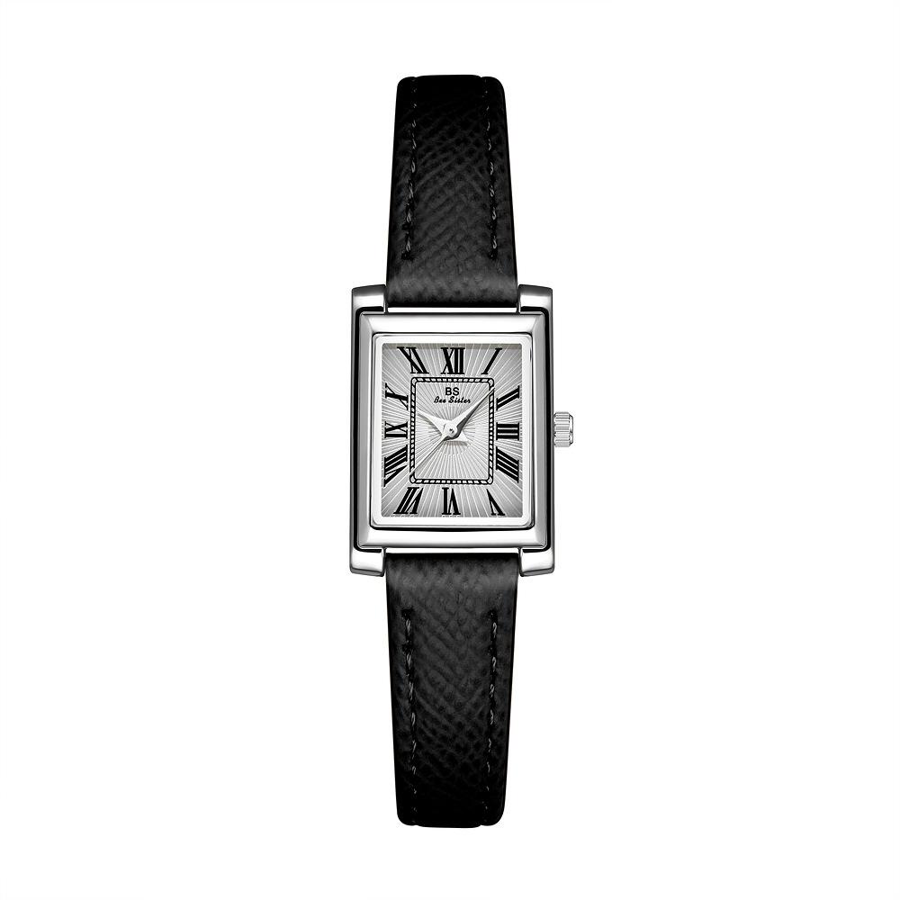 Light Luxury Square Dial Women's Watches Premium Elephant Grey Leather Strap Quartz Wristwatch Classic Temperament Ladies' Watch