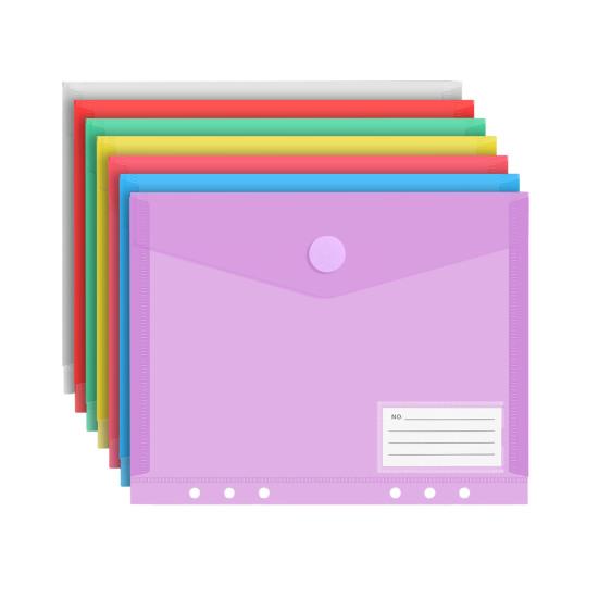 The Curved Flip Cover Features A Fastener Tape That Keeps Papers Firmly in Place