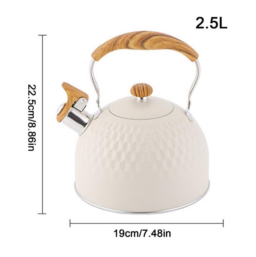 

HZDH0182A3L Газовая плита, керамическая плита, индукционная плита, чайник для открытого огня 3.0 л, чайник для быстрого кипячения, не содержит БФА белый