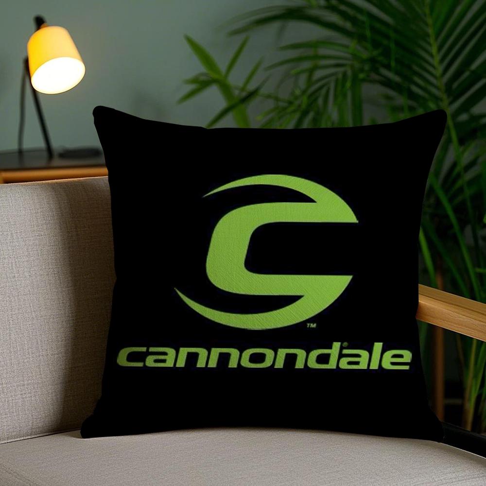 Brand C-C-Cannondaless Cushion Cover Plush Fabric Soft Double-Sided Printed Invisible Zipper Sofa Pillow Case Home Decor
