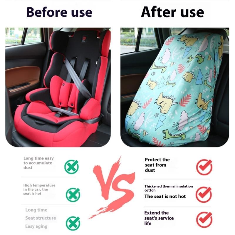 Multifunctional Baby Car Seat Cover Sunshade Heat Resistant Sun Protections Lightweight Accessories Easy Installation