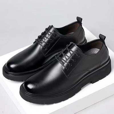 Men's Business Leather Shoes Spring New Fashion Versatile Non-slip Wear-resistant Best Man Shoes Kitchen Work Shoes