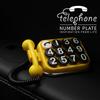 Creative Retro Temporary Parking Car Number Plate Old Telephone Theme Mobile Phone Number Retention Car Interior Decoration