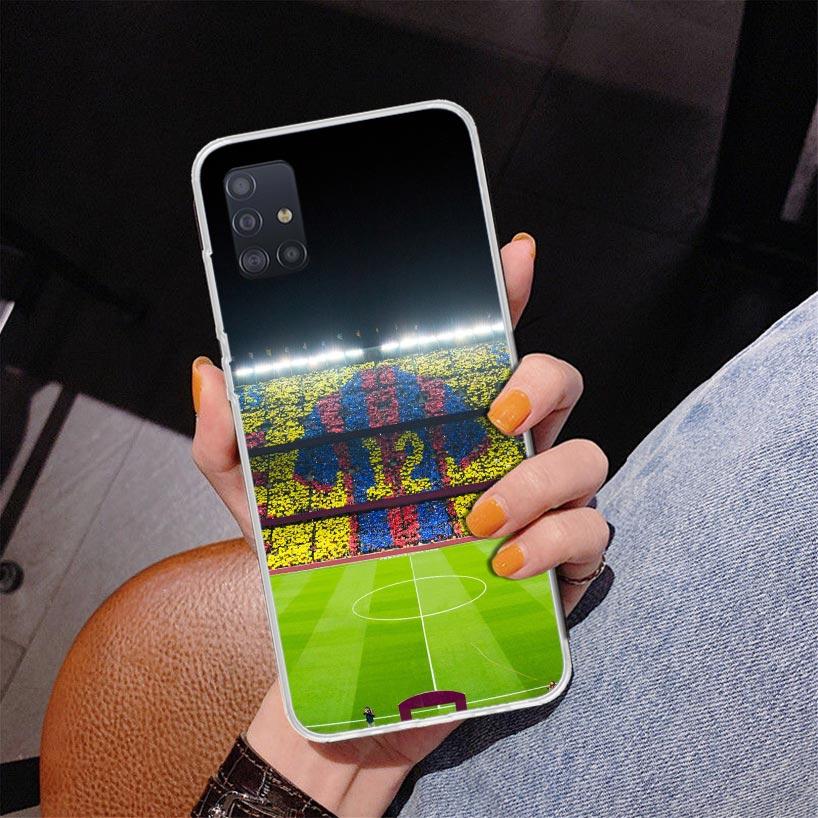 Football Soccer Ball Design Phone Case For Samsung Galaxy A52 A32 A22 A12 A51 A31 A50S A30S A20S A10S Note 20 Ultra 10 Plus S10