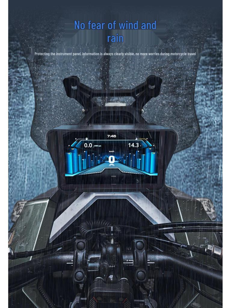 Zontes 368G Motorcycle Sunshade: Reflective Light-Blocking Instrument Screen Protector