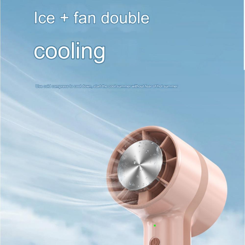 Halbleiterkühlung Kaltkompresse Kleiner Lüfter USB-Lade-Desktop-Outdoor-Turbinen-Mini-Lüfter