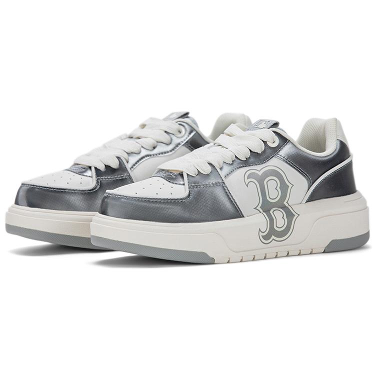 MLB Chunky Liner 24SS Boston Red Sox , Height Increasing , Big Brother Shoes , Platform Artificial Leather Low Top (Unisex) Skate Shoes