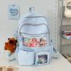 Schoolbag Japanese ins schoolbag large capacity high value fashion versatile transparent pain bag junior high school high school student backpack