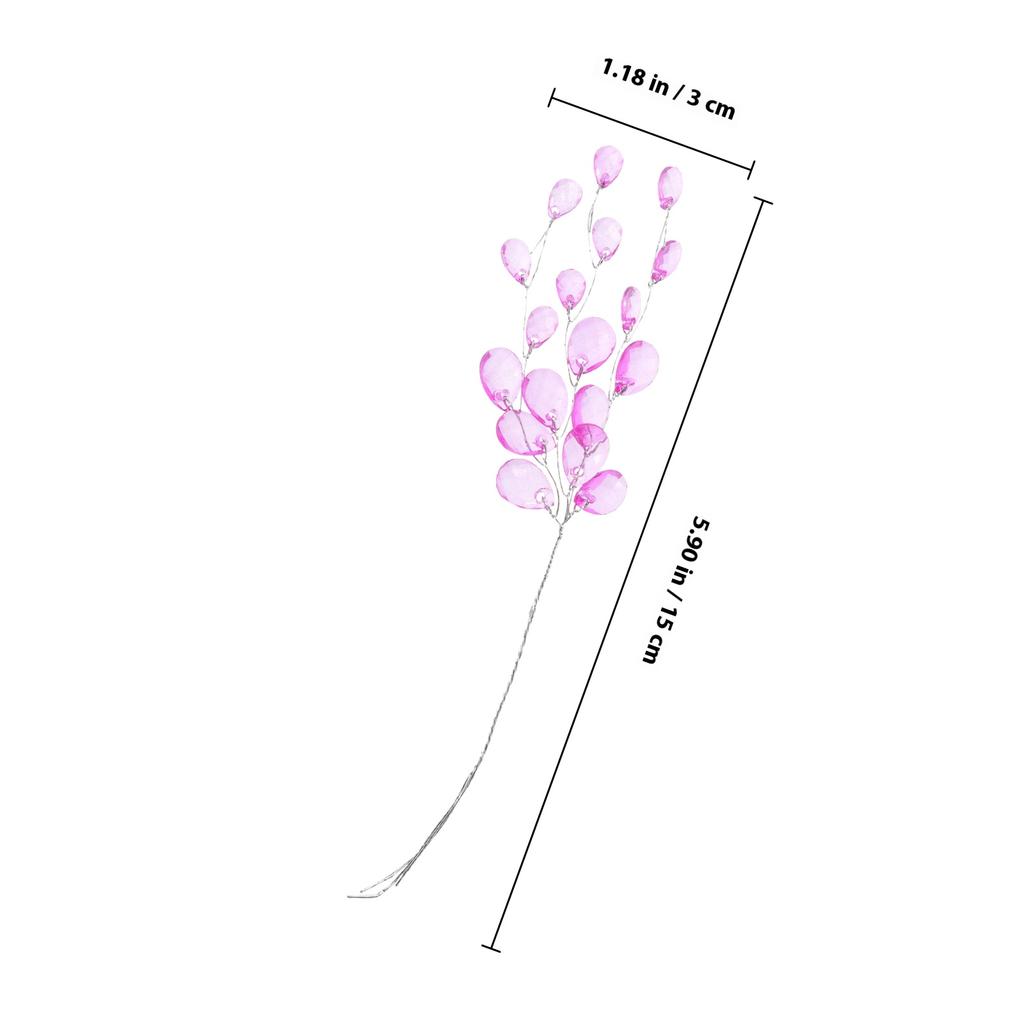 50pcs Artificial Acrylic Flower Branches Simulation Flower Stems For Diy Wedding Home Decor Arrangement Party Decoration Craft