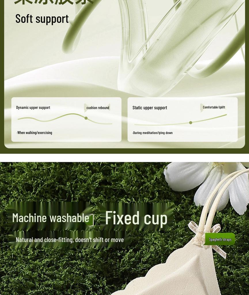 Seamless Push-Up Wireless Bra for Women with Side Support and Fixed Cups