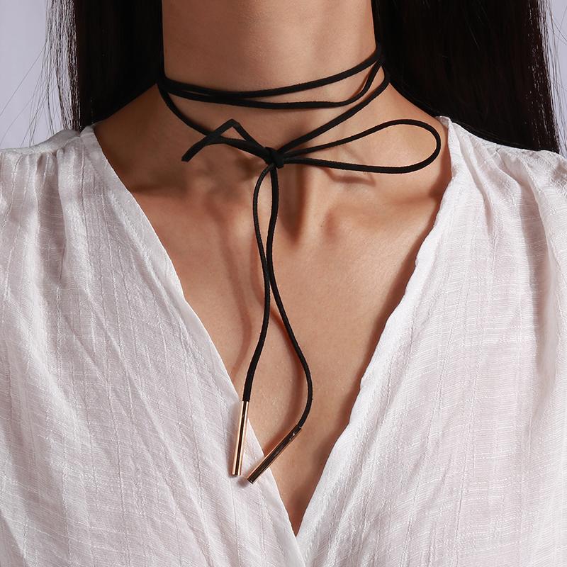 Gotische schwarze Spitze Halskette für Damen Boho Choker Halsketten Steampunk Club Party Schmuck Geschenke