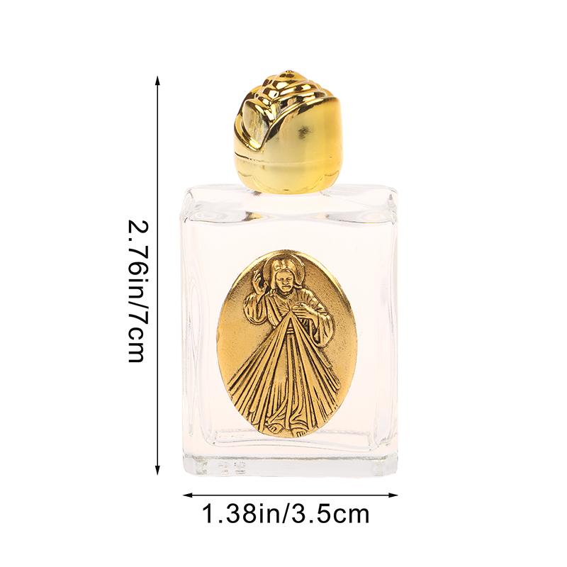 11 Types Of Glass Holy Water Jesus Bottle Religious Cross Bottle Christian Virgin Sculpture Bottle Refillable Holy Water Bottle