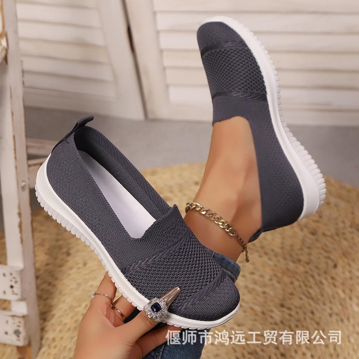 

Двойные горизонтальные линии сверху, простые и универсальные повседневные спортивные туфли, повседневные одинарные туфли 36 темно-серого