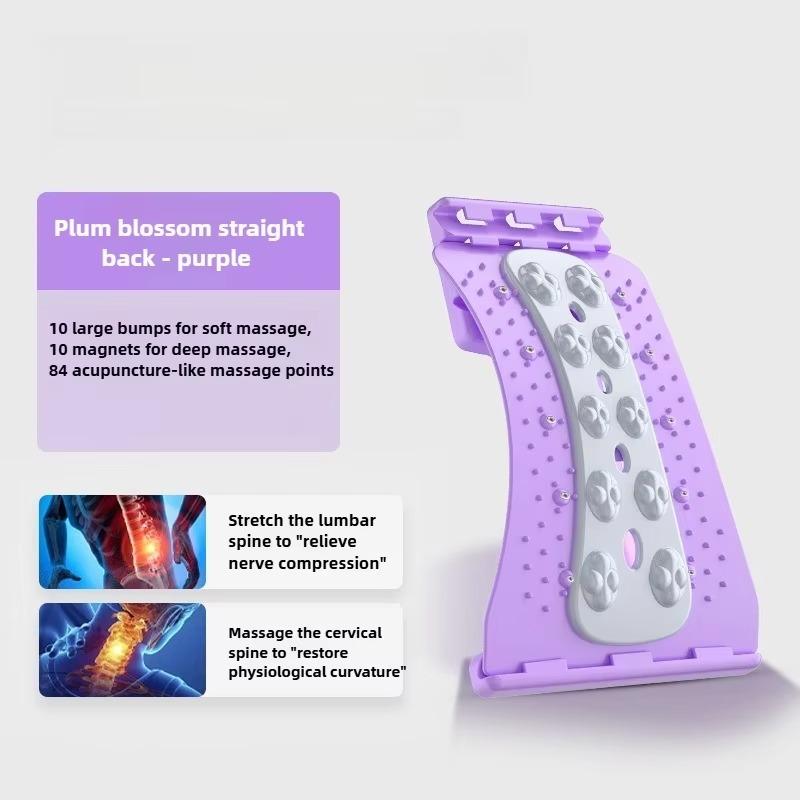 New Multi-Level Adjustable Back Stretcher Massager Waist Neck Fitness Lumbar Cervical Spine Cervical Spine Support Massager Tool