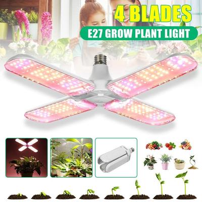 Luci LED per Coltivazione Indoor 120/180/240W E26 / E27 Lampada LED a Spettro Completo per Crescita Piante Idroponiche Lampada LED Pieghevole per Coltivazione