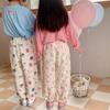Kids' Mosquito-Repellent Cotton Pants - Summer Cartoon Style, Korean Double-Layer Gauze for Boys and Girls