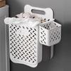 Wall-Mounted Dirty Clothes Basket Large-Capacity Folding Storage Basket Multi-Function Storage Basket Hollow Design Ventilation