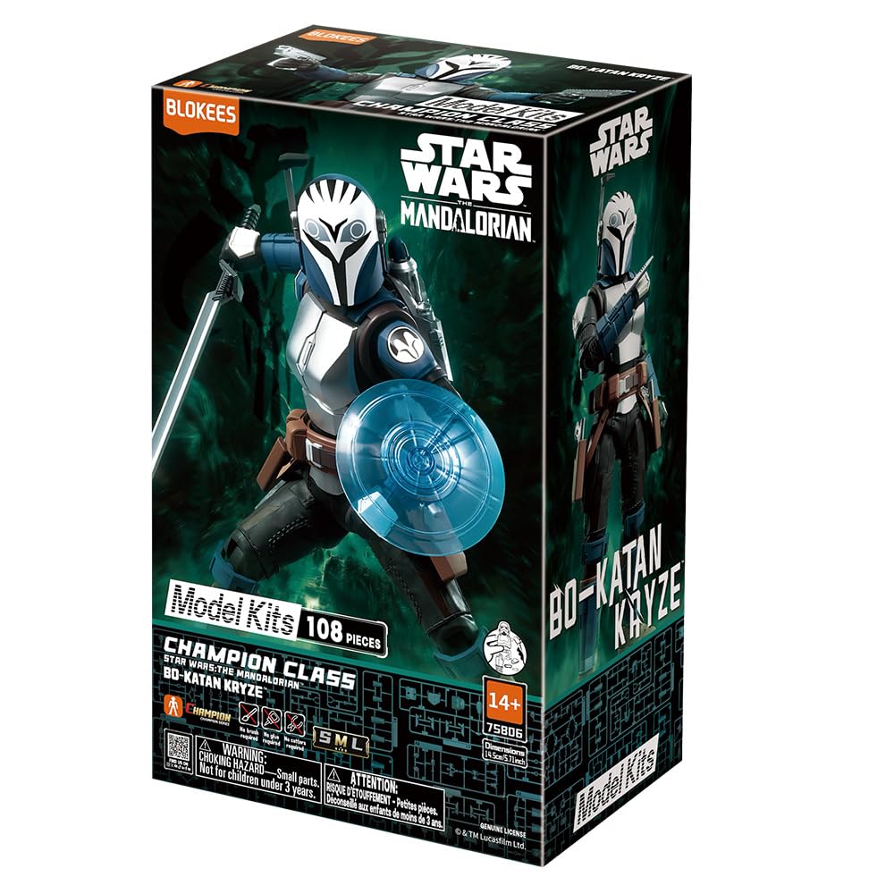 Blokees Star Wars Mandalorian CC06 Bo Katan Kryze ABS PVC Plastic Model Kit & (Assembly Required)