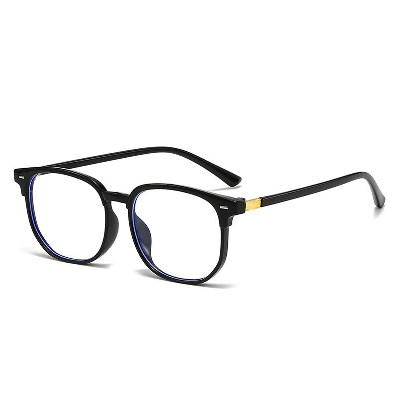 Black Computer Glasses Frame Anti Blue Light Square Rectangle Eyewear for Women Men Optical Spectacle Eyeglass