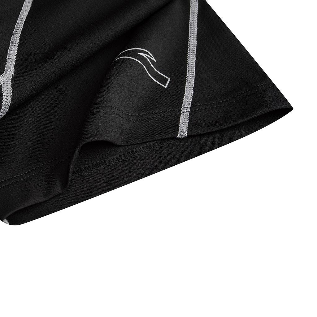 Anta Mens Short Sleeve Knitted T-Shirt Summer 2026 Men Tops Basic-Black 952625103-2