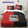 Coventry City Football Club Crest Split Color Print 3‑Pieces Duvet Cover Set Sports Bedding Without Pillow Core or Comforter