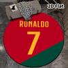 Cr7 Round Area Rug Carpet Rug For Living Room Bedroom Sofa Playroom Decor Nonslip Floor Mat