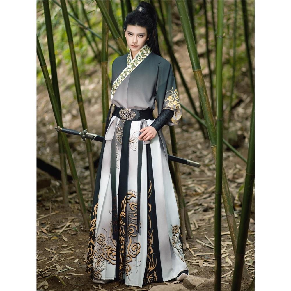 Chinese Song Dynasty Style Hanfu For Male Knights Daily Set