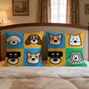 Cartoon Simple Cute Dog Cushion Cover 1Pcs Decorative Covers Soft Cushion Case For Sofa Couch Decor 40X40 45X45 Pillowcases