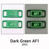 New AF1 Luminous Shoelaces Buckle Sneaker Decorations Glowing Metal Lock for Shoelace DIY Laces Chapa Shoe Accessories 2pcs/pair