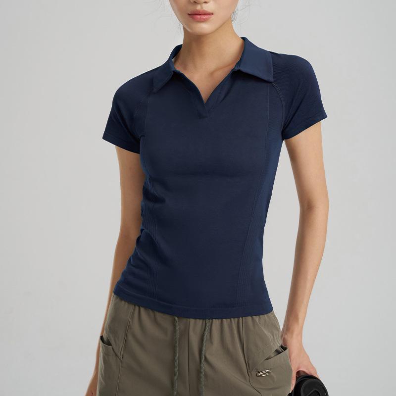 Women s Summer Quick-Dry Slimming Fitness T-Shirt - High Elastic, Breathable, Lightweight Medium