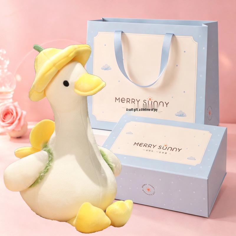 Adorable Little Duck Plush Pillow Doll - Perfect Girl's Birthday Gift