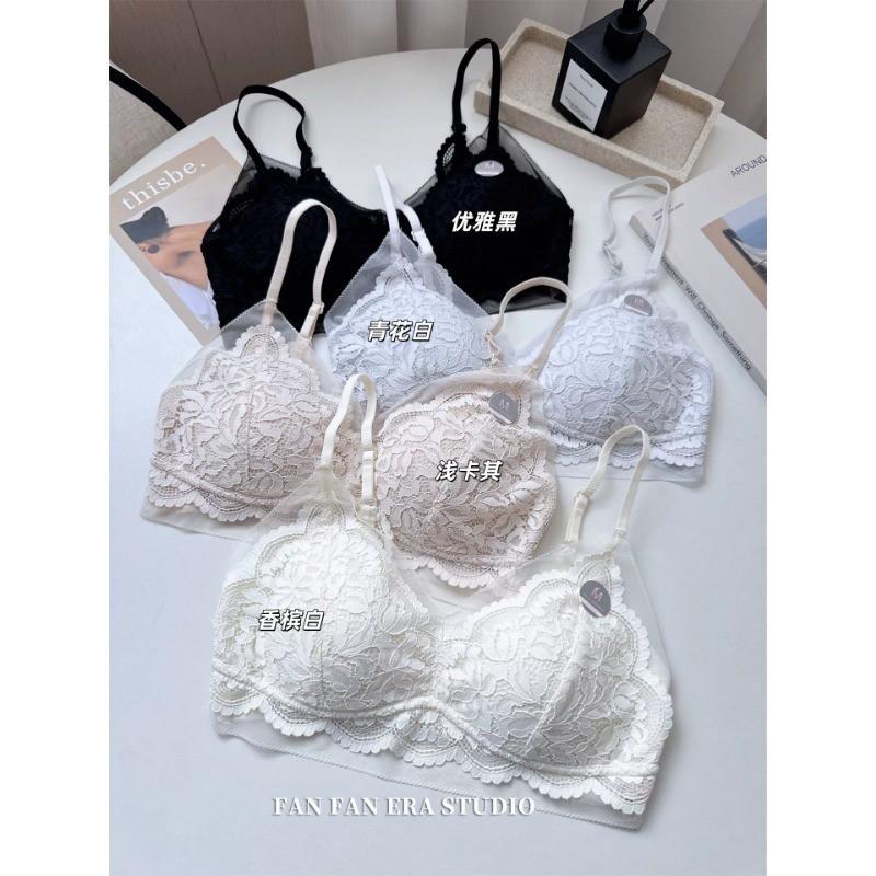 2026 Lace Backless Bralette Women No Underwire Triangle Thin Cup Sexy Bra
