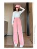 Women's High Waist Wide-Leg Slimming Sports Pants - Versatile Casual Trousers for Autumn & Summer 2024